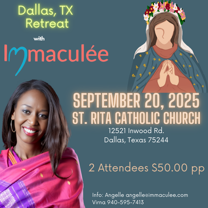 Dallas, TX Retreat September 20, 2025 with Immaculee