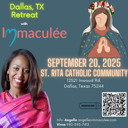 Dallas, TX Retreat September 20, 2025 with Immaculee