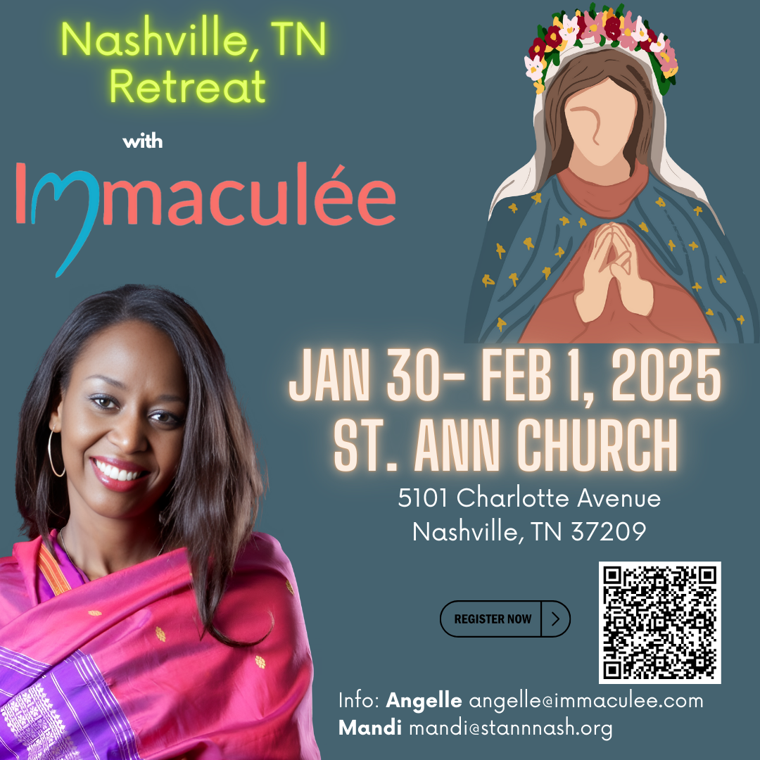 Nashville, TN Retreat January 31 - February 1, 2025 with Immaculee